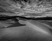 Eureka Dunes under Winter Sky, Monochrome